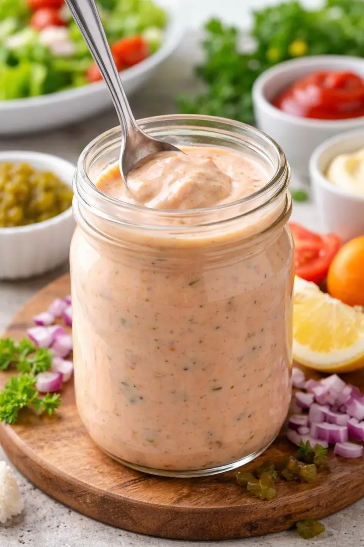 Homemade Thousand Island Dressing Recipe: Creamy, Tangy & Easy