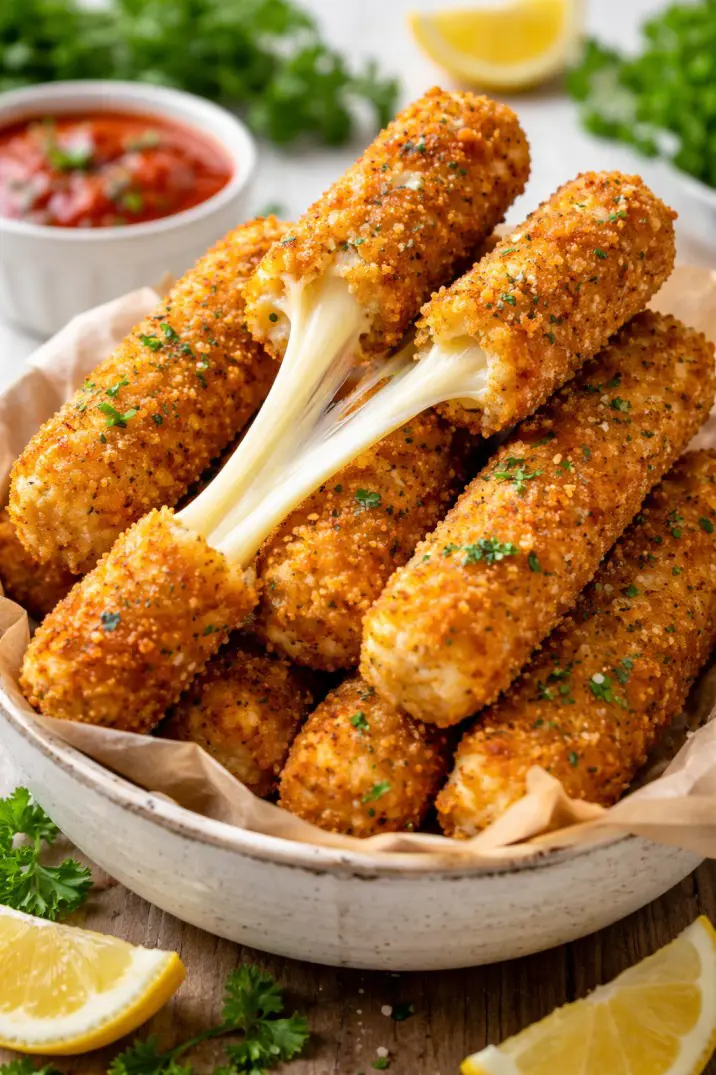 Homemade Mozzarella Sticks Recipe | Crispy & Cheesy Snack at Home